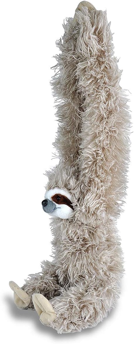 30 inches Wild Republic Hanging Three Toed Sloth Plush, Stuffed Animal, Plush Toy, Gifts for Kids, Zoo Animals