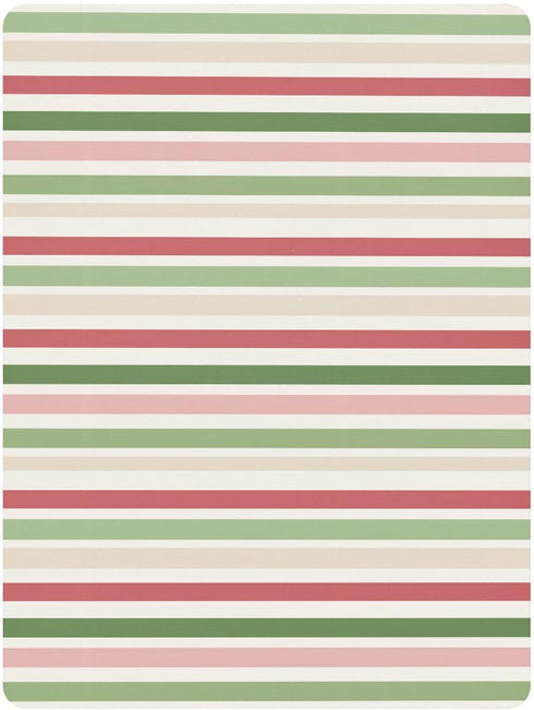 miaozhen 1 Pack 52x28 Cotton Crib Sheets for Baby Boys Girls Soft Breathable Spring Stripes Offwhite Toddler Mattress