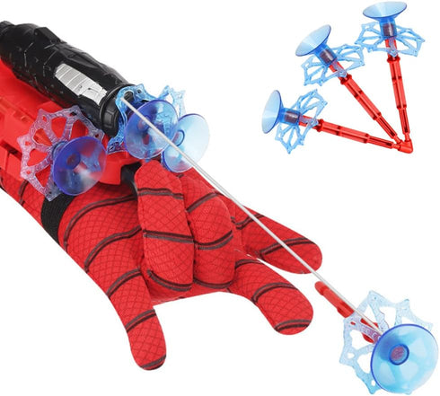 Spider Web Shooters with Gloves, Superheroes Wrist Launcher Toy for Kids Educational Party Gift