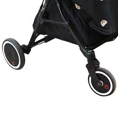 Black Outdoor Stroller Rain Cover - Durable Oxford Cloth