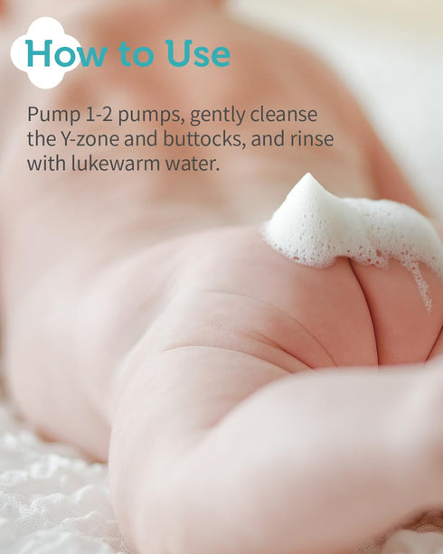 5.5 10.1 fl.oz. 2 Pack GOONGBE Baby Diapering Cleanser - Korean Baby Hip Buttocks Wash for Baby's Sensitive Skin