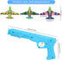 12 Pack Airplane Launcher Toys for Kids, 2 Launchers and 10 Foam Gliders, Indoor Outdoor Flying Party Favors