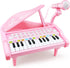 24 1 2 3 4 5 (24 Love&Mini Piano Keyboard Toys for Girls - Keys Toddler Piano Music Toy Instruments with MicrophonePink