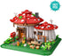 Set 1621pcs RAVAYO Mushroom House Building Blocks - Unique Design Creative Building Toy for Adults and Teens Mini Brick
