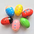 JoFAN 6 Pack Wooden Percussion Musical Shake Eggs Shakers for Kids, Christmas Stocking Stuffers Gifts