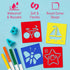 Super Tip Markers, 10 Washable Markers for Kids, Perfect for Arts and Crafts, Includes 4 Stencils, Art Supplies