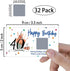 Colorful 40th Birthday Party Game Scratch Off Cards, 32 PCS for Happy 40th Birthday Party Activities