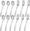 HANSGO 12PCS Children Safe Forks and Spoons, Stainless Steel Toddler Utensils Set with Bunny and Puppy Motifs