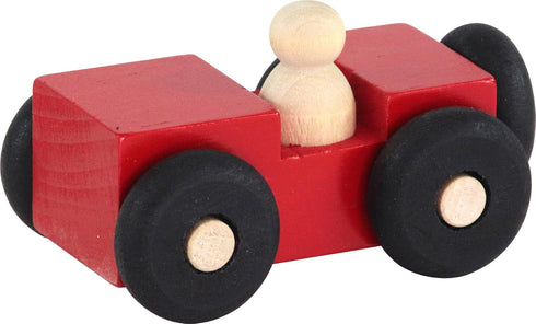 Mites Wooden Cars Set, Made in USA, Set of 6