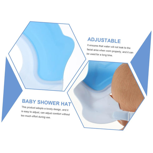 Cartoon Silicone Bath Hat for Kids - Ear Protection Shampoo Cap