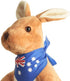 BOHS Kangaroo Stuffed Animal Toy with Joey in Pouch and Australia Scarf - Soft and Cuddly Plush Toy for Kids - 11.8 Inches