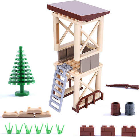 General Jim's Military Brick Building Set, Custom Building Blocks Battle Scene for World War 2 Set