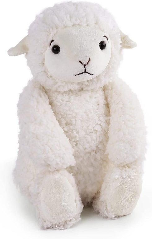 LotFancy Lamb Stuffed Animal, 12" Cuddly Fluffy Plush for Baby, Nursery, Easter Decoration