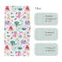 Girls Dinosaur Changing Pad Cover for Baby, Pink Purple Dino Animal Tropical Diaper Change Table Covers