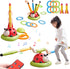 Pobaiyi 3 in 1 Musical Jump, Toss Ring Game and Stomping Launch Rocket