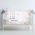 60" 40" 12 Nuanchu Baby Monthly Milestone Blanket Baby Girl Boy x Soft Fleece First Months Growth Chart Newborn