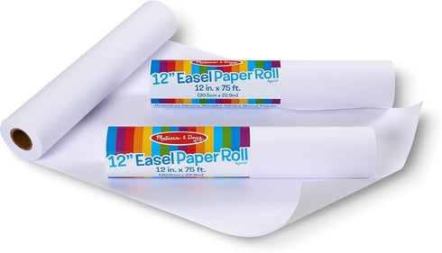 Melissa & Doug Tabletop Easel Paper Roll, 12 inches x 75 feet, 3-Pack