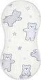 decor gift Cotton Burp Cloths Muslin Soft and Absorbent? Lilac Funny Bear wash Cloths