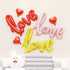 Soochat Red Heart Balloons and LOVE Balloons Kit, 11Pcs for Valentine's Day & Wedding Party Decorations