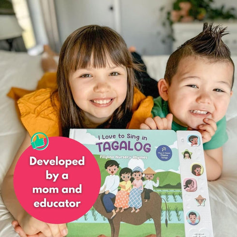 I Love to Sing in Tagalog: Nursery Rhymes, Press and Play Interactive Song Book, Tagalog for Toddlers, Tagalog Baby