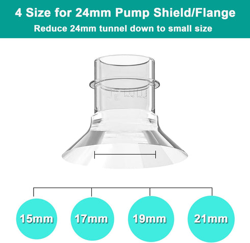 2PCS 19mm, S9/S12/S9Pro/S12Pro 24mm 19mm Flange Insert Compatible with Wearable Breast Pump Parts Replace, Pump