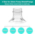 2PCS 19mm, S9/S12/S9Pro/S12Pro 24mm 19mm Flange Insert Compatible with Wearable Breast Pump Parts Replace, Pump