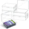 6 Pcs Playing Card Boxes - Clear Plastic Card Deck Cases for Trading Card Storage, Compatible with MTG TCG