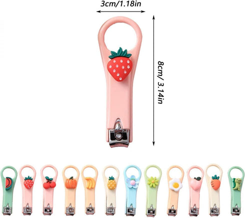 Htppzjr 1Pc Nail Clippers Cute Mini Cartoon Nail Clippers Household Portable Nail Scissors Manicure Tools for Kids