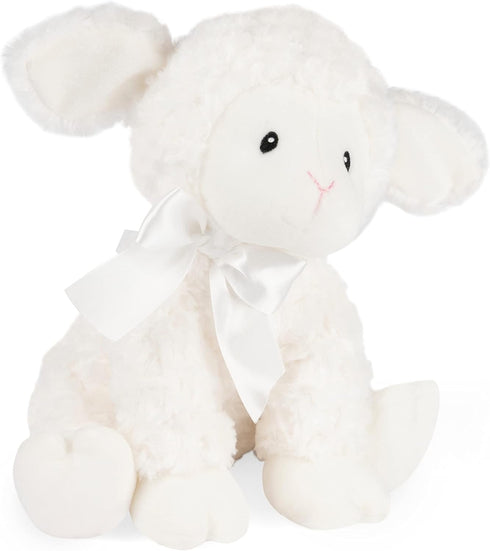 GUND Baby Lena Lamb Keywind Musical Plush, Plays Brahms’ Lullaby, 10” Stuffed Animal Sensory Toy for Babies