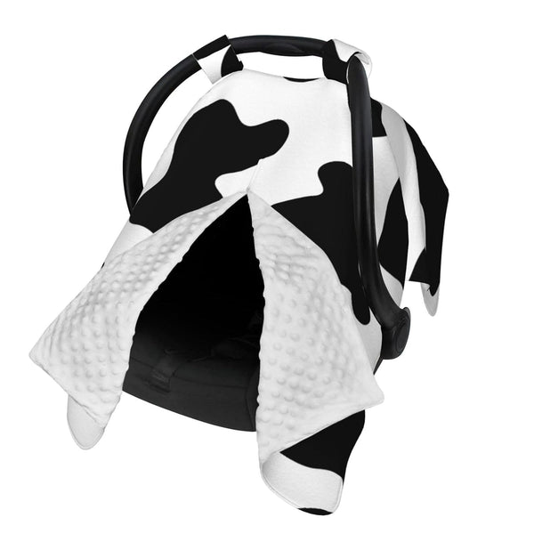 Hcpwzrf Novelty Cow Print Baby Car Seat Cover & Nursing Cover - Breathable
