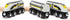 Wooden Bullet Train Set of 2 Modern Engines, 1 Sleek Passenger Car with Magnetic Connectors, Compatible with Major