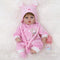 ENADOLL 16 inch Reborn Baby Doll, Realistic Silicone Vinyl Pink Mouse, Weighted Soft Body Gift Set for Ages 3+