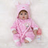 ENADOLL 16 inch Reborn Baby Doll, Realistic Silicone Vinyl Pink Mouse, Weighted Soft Body Gift Set for Ages 3+