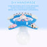 Dummy CutiePlusU Adult Sized Pacifier for Adult-Big Shield DIY Handmade-Baby Bottle Darkblue