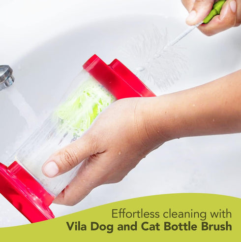 Vila 5-Pack Set, Reusable Straw Pipe Cleaner Brush Long Pipe Brush Cleaner Tool Kit, Nylon Cleaning Brush for Water