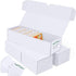 Trading Card Storage Box, Cardboard Boxes with Dividers for Baseball, Sports, Game Collection Organizer