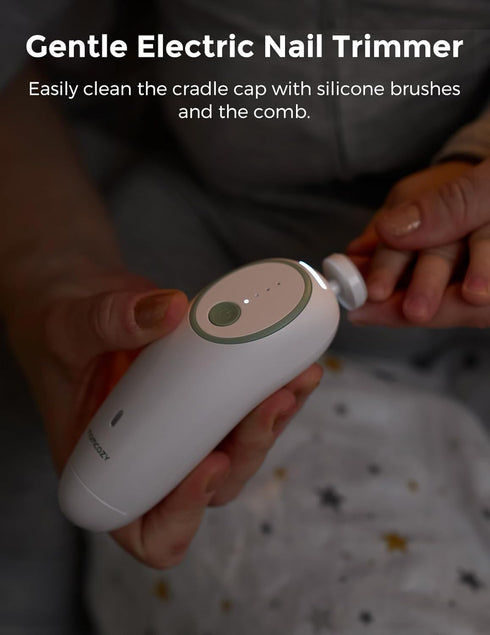 Momcozy Baby Kit, Baby Shower & Registry Essential Kit for Grooming & Cleansing Care, Includes Electric Nail File