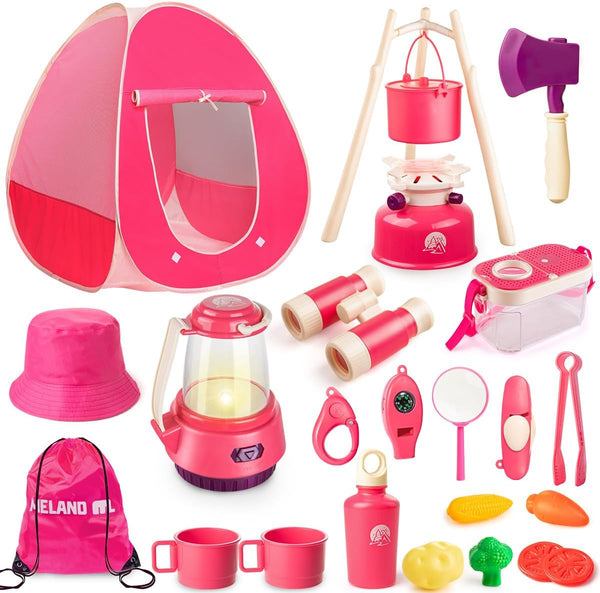 Meland Kids Camping Set for Girls - Camping Tent Toys for Girls
