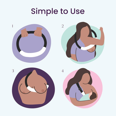 The Nuzzi Breast Positioner for Hands-Free Nursing (Small-Medium)