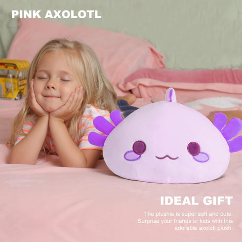 Onsoyours Cute Axolotl Plush, 19" Soft Large Stuffed Animal, Kawaii Plushie Toy for Kids (Purple Axolotl)