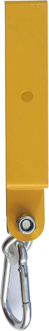 Heavy Duty Steel Swing Hangers for Wooden Sets, Includes Snap Hooks for 4"x6" Beam (Yellow, Set of 4)
