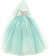 BARWA Light Blue Wedding Dress with Veil for 11.5 Inch Girl Doll, Evening Party Gown