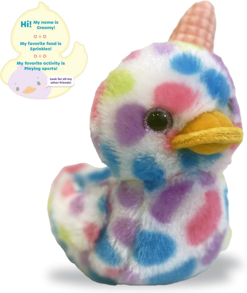 7" World's Softest Plush Duckees - Plush Duckee - Creamy Ice Cream