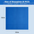 Classic Baseplates Building Plates 8 Pack, 10" x 10" Blue Building Boards, 100% Compatible with All Major Brands