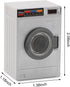 Miniature Dollhouse Washing Machine 1:12 Model, Openable Lid Laundry Appliance Decoration Accessories for Mini House
