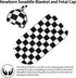 Tebjh Black and White Checkered Baby Stuff Swaddle Blanket Soft and Stretchy Newborn Swaddle Blankets Sack Receiving