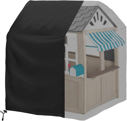 Outdoor Playhouse Cover, Waterproof 57" L x 57" W x 63" H, Sun Protection Dust Cover, Heavy Duty Oxford Fabric