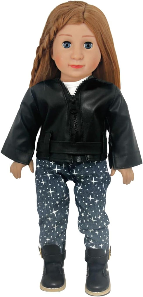 5 Pcs Doll T-Shirts for 18 Inch Dolls, Summer Outfit Doll Clothes, Short Sleeved Classical Tee - 5 Pcs White