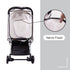 Bemece Baby Stroller Rain Cover, Universal Waterproof Windproof Travel Weather Shield with Ventilation
