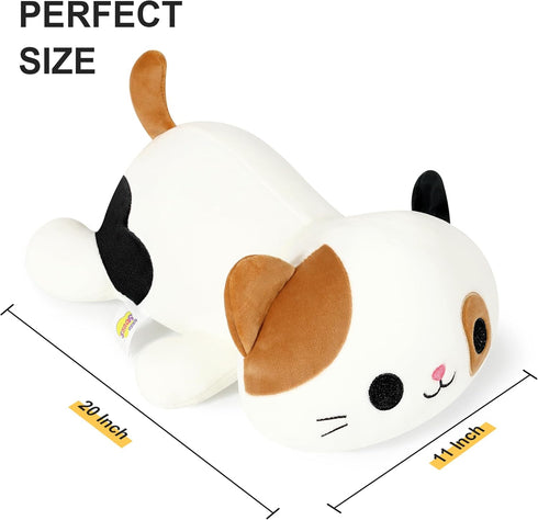 20 Inch 20") Onsoyours Original Calico Cat Plush Kitty Plushies Toy Kitten Stuffed Animal Soft Pillow Kawaii Plushie
